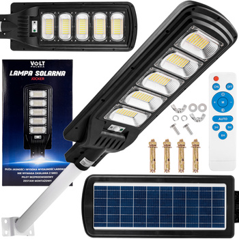 Lampa solarna uliczna JOCKER LED 180W 20000mAh VOLT POLSKA