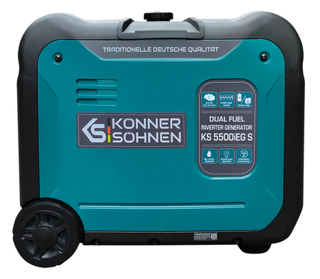 Agregat generator prądotwórczy benzynowo-gazowy inwerterowy rozruch KS5500iEG S Könner & Söhnen KS