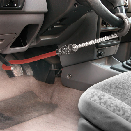 Blokada kierownicy kierownica - pedał zamek szyfr CARPOINT