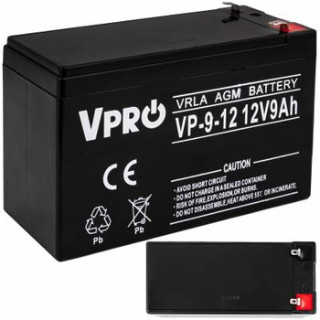 Akumulator AGM VRLA V-PRO 12V 9Ah Bezobsługowy VOLT POLSKA