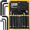 Zestaw klucze imbusowe wkrętaki imbusy krótkie CRV płachta 6 el 12-24 mm JCB