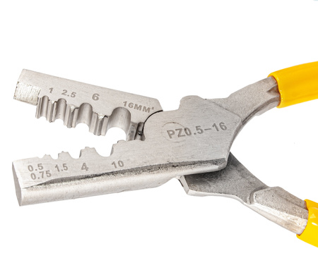 Szczypce do zaciskania tulejek kablowych praska 0.5-16mm SILVER