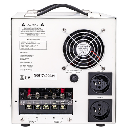 Stabilizator napięcia AVR 10000 VA do agregat VOLT POLSKA