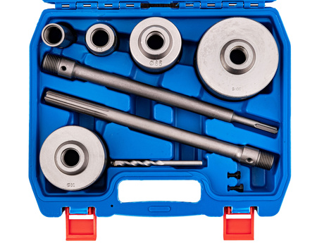 Frezy do muru otwornice z widią do betonu zestaw 9el otwornice 30-100 mm Adaptery SDS+ SDS MAX FALON-TECH