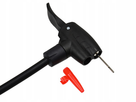 Pompka nożna dwutłokowa z manometrem GEKO