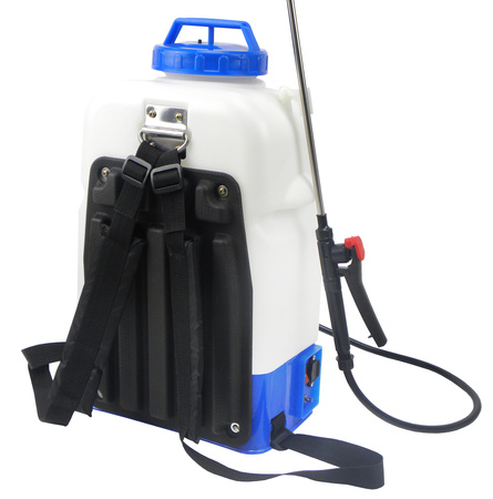 Opryskiwacz akumulatorowy ciśnieniowy plecakowy elektryczny 4 dysze 20l GEKO