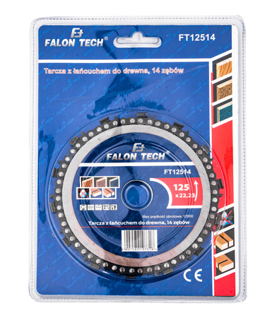 Tarcza do drewna łańcuchowa 125x22,2x14T FALON-TECH