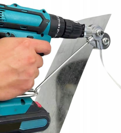 Adapter do cięcia blachy na wiertarkę przystawka nożyce 1,5 mm FALON-TECH