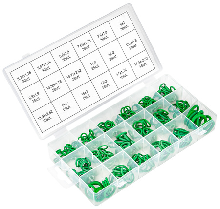 Oringi gumki uszczelki gumowe do klimatyzacji 420 sztuk FALON-TECH