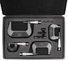 Zestaw mikrometry 0-100 mm zestaw 4 szt mikrometr + box FALON-TECH
