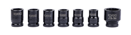 Klucze nasadowe nasadki udarowe grzechotka zestaw 1/2" 21el 17-50 mm walizka ROCKFORCE
