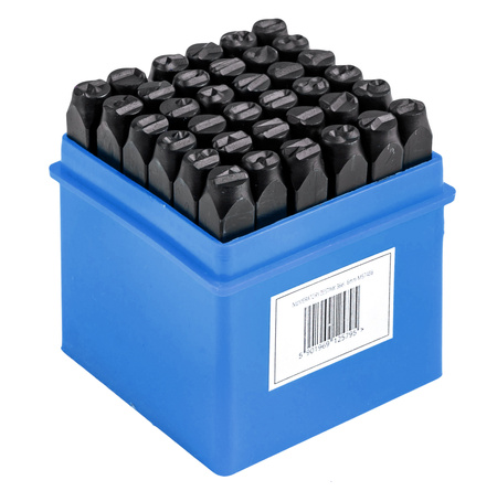 Znacznik numerator (cyfry + litery) 8 mm 36 elementów GEKO