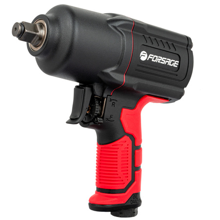 Klucz pneumatyczny udarowy kompozytowy 1/2" 1450Nm + akcesoria FORSAGE