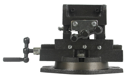 Imadło maszynowe krzyżowe dwuosiowe obrotowe 100mmMAR-POL