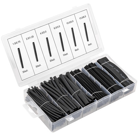 Zestaw koszulek rurki termokurczliwe 100szt FALON-TECH