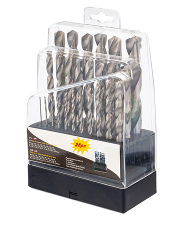 Wiertła do metalu 1-13 mm wiertło (zestaw 25szt) SILVER