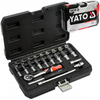 Zestaw kluczy nasadowych nasadki grzechotka 1/4" YT-14451 23el YATO