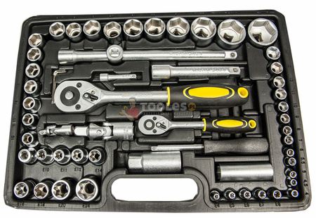 Zestaw narzędziowy klucze nasadowe bity torx 108 szt GEKO