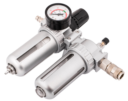 Odwadniacz filtr powietrza reduktor naolejacz do sprężarki kompresora 1/2" GEKO