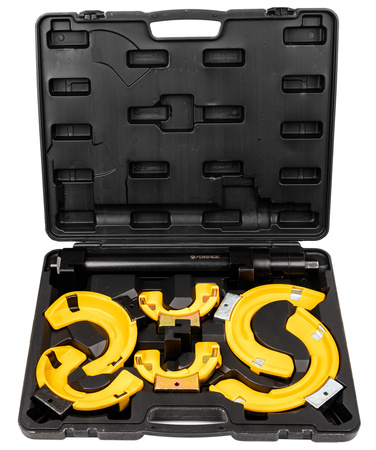 Ściągacz sprężyn mechaniczny mocny 1,5T MCPHERSON z wymiennymi uchwytami FORSAGE