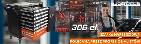 Profesjonalna Szafka Narzędziowa Wózek Warsztatowy 7 szuflad 306 el BJC