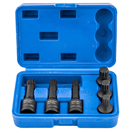 Nasadki udarowe SPLINE 1/2" M14 M16 M18 FALON-TECH