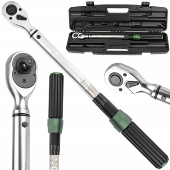 Klucz dynamometryczny dwustronny z certyfikatem 1/2" 530mm 40-220Nm ROCKFORCE