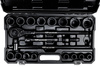 Klucze nasadowe nasadki udarowe grzechotka zestaw 3/4" 21el 17-50 mm 15-k JCB
