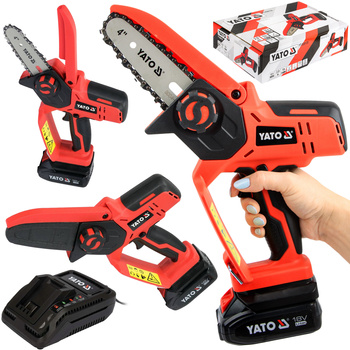 Piła łańcuchowa mała 4" 18V 2AH YATO