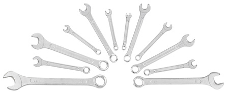 Zestaw kluczy płasko-oczkowych 6-22mm 12 sztuk WMC