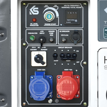 Agregat prądu diesel Könner&Söhnen KS 9300DE-1/3 ATSR + generator inwertorowy AVR 3,5 kW Marpol M82482