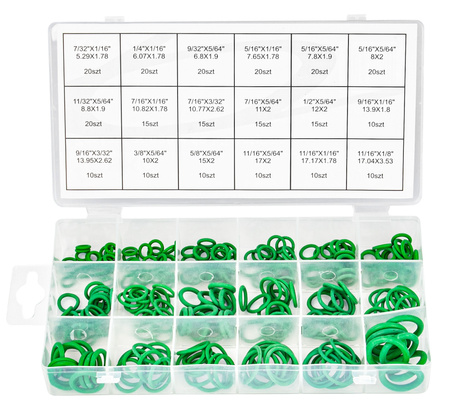 Oringi gumki uszczelki gumowe do klimatyzacji 270 sztuk FALON-TECH