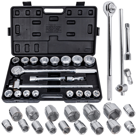 Klucze nasadowe zestaw 21 elementów 3/4" GEKO