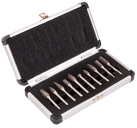 Frezy trzpieniowe do metalu pilniki 10 szt. z węglika wolframu FALON-TECH