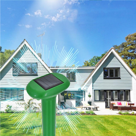 Ogrodowy solarny odstraszacz gryzoni i zwierząt (kun, myszy, szczurów, kretów) DOBERMAN KRET I GARDEN VOLT POLSKA