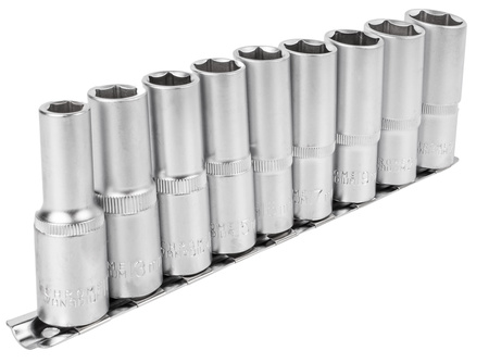 Klucze 10-22 mm długie nasadki hex 1/2" FALON-TECH