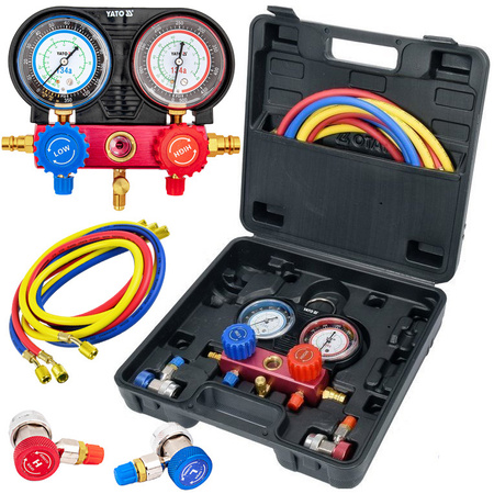 Miernik tester szczelności napełniacz klimatyzacji R-134a 6el YT-72990 YATO