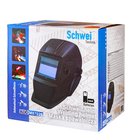 Maska spawalnicza przyłbica samościemniająca 80 czarna (2 filtry) SILVER