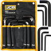 Zestaw klucze imbusowe wkrętaki imbusy krótkie CRV płachta 6 el 12-24 mm JCB