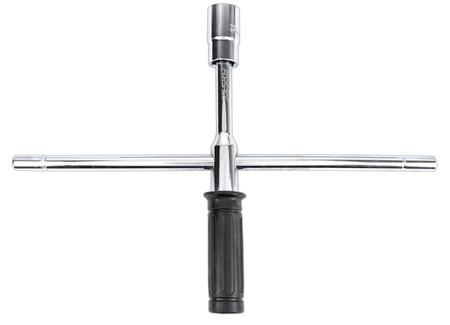 Klucz do kół samochodowy krzyżak składany 4 nasadki 17 19 21 23 mm walizka FORSAGE