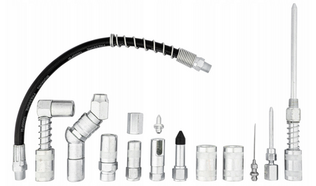 Zestaw adapterów do smarownicy tawotnicy kalamitki akcesoria przedłużki 12 elem. FALON-TECH