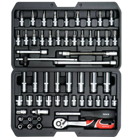 Zestaw kluczy nasadowych bity 56el YT-14501 YATO