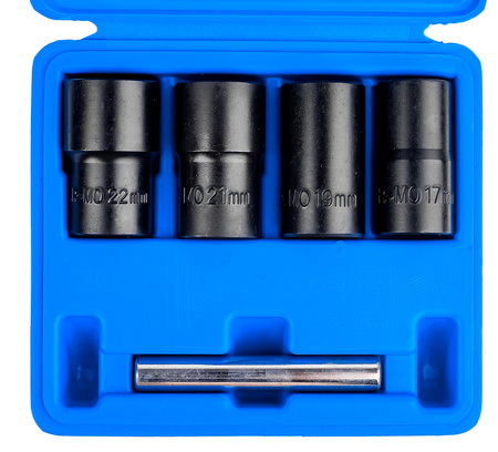 Wykrętaki do śrub nakrętek zerwanych gwintów zestaw 17-22mm 1/2" 5el FALON-TECH