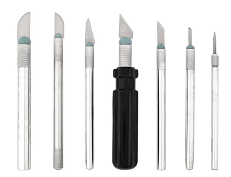 Zestaw nożyków modelarskich skalpel nóż 56elem. FALON-TECH