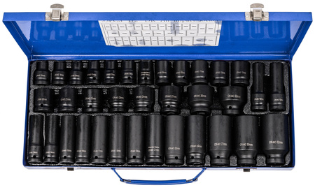 Zestaw nasadek udarowych 8-32 nasadki udarowe 1/2 do kluczy pneumatycznych 35el FORSAGE