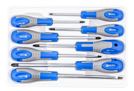 Śrubokręty Wkrętaki z Magnesem Zestaw 8szt PH PZ (śrubokręt, wkrętak) MAR-POL