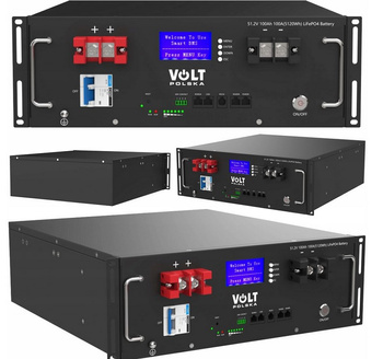 Magazyn energii LifePo4 rack 51,2V 100Ah 100A 5120Wh 5.1KWh VOLT POLSKA