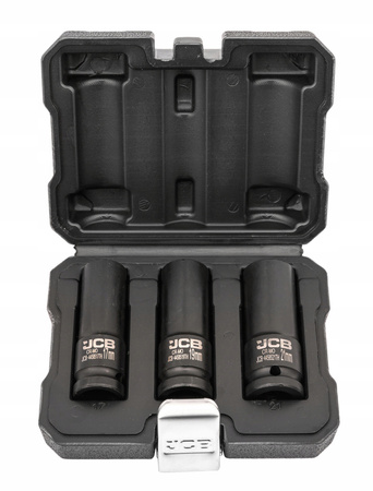 Klucz pneumatyczny udarowy do kół 1/2" BJC + nasadki do felg 17 19 21mm JCB