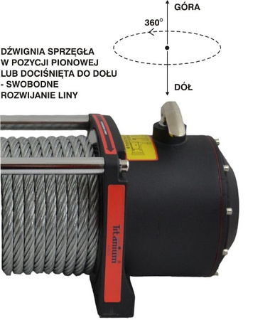 Wyciągarka elektryczna 1200 lbs FGS renegade TITANIUM WINCH