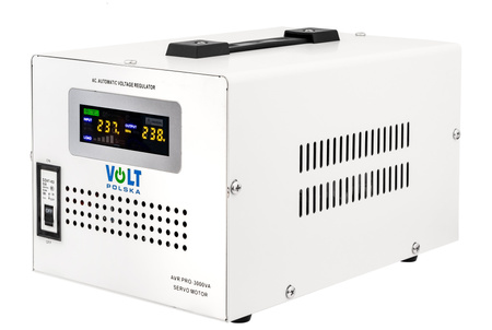 Stabilizator napięcia AVR PRO 3000 VA SERVO 3% do agregat VOLT POLSKA